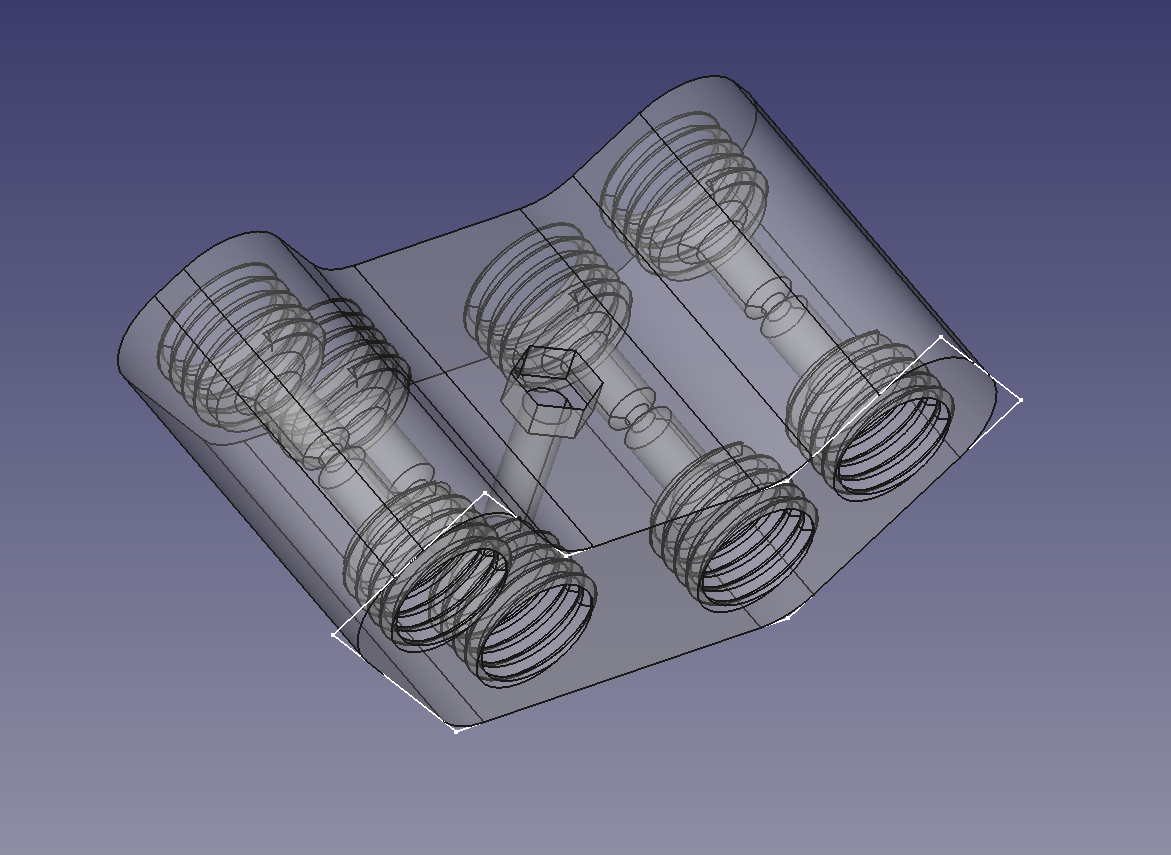 Miniatura 4 do modelo 3D PTFE Quad Block Connector