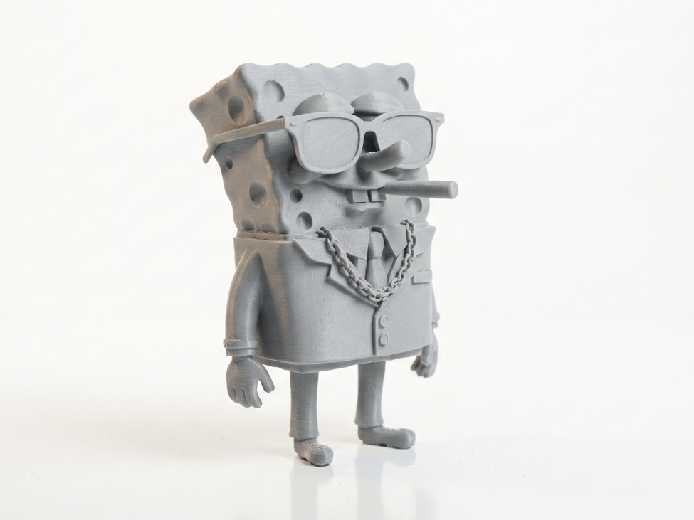 SpongeBob Cool Guy Figurine Cartoon 3D Printable