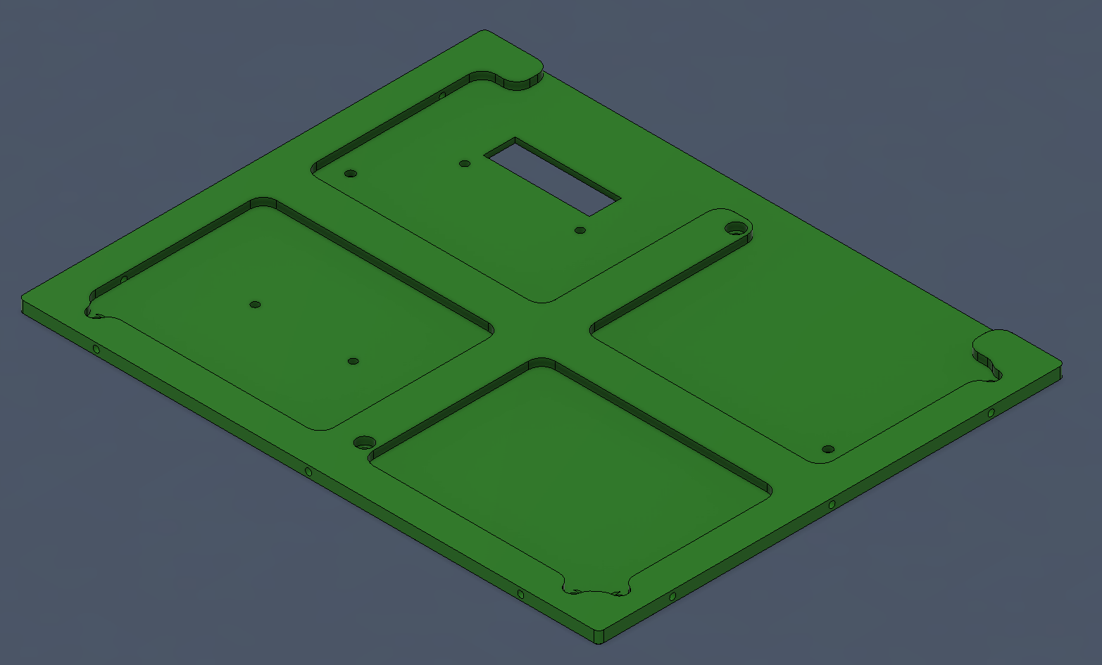 Reworked back and wallmount  (for Ipad 4 display monitor housing)