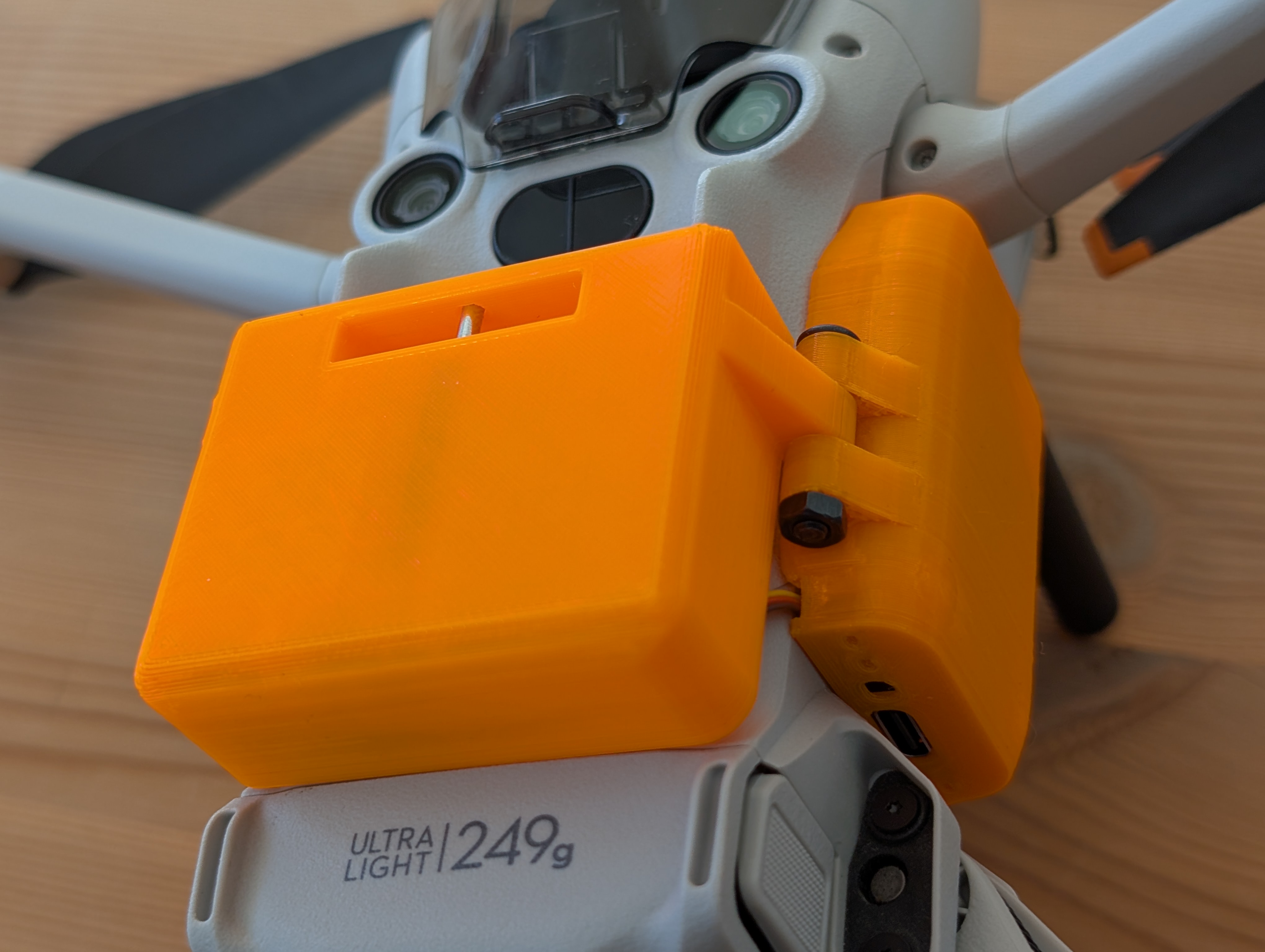 DJI Mini 3 and 4 Pro Payload Drop Mechanism operated via Meshtastic