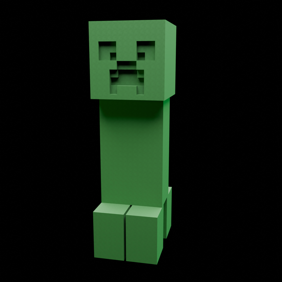 Miniatura 2 do modelo 3D Minecraft Creeper Keychain