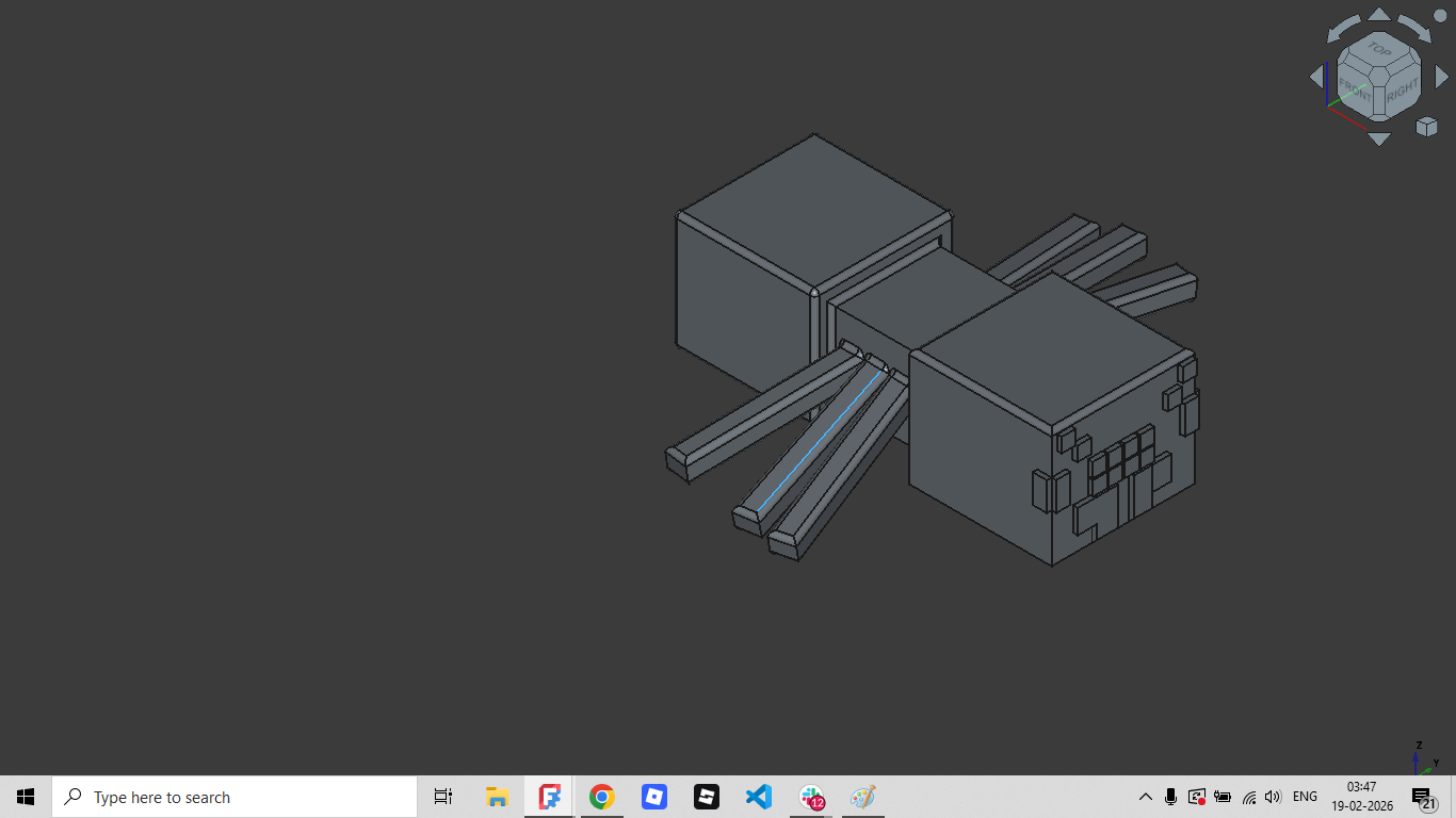 Spider Minecraft Figurine
