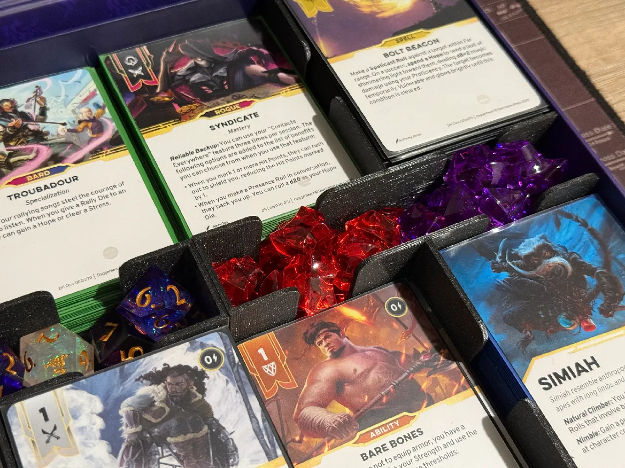 Daggerheart - Limited edition box insert for Cards in sleves by Trev |  Download free STL model | Printables.com