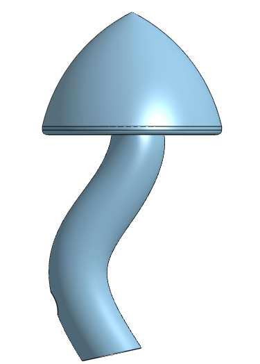 liberty cap mushroom keychain simple