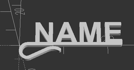 Name on a hook by Noubar