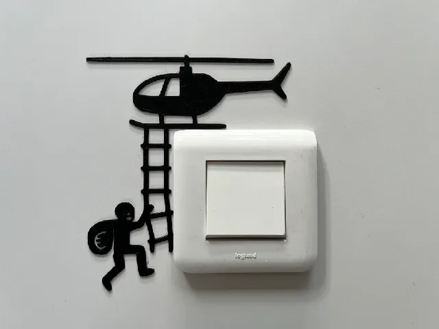 Wall Light Switch Decoration #22