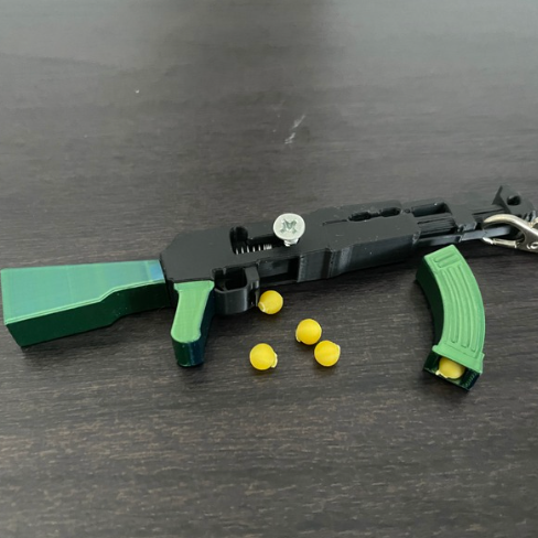 AK47 Keychain FUNCTIONAL BB Blaster Gun by ICarryDesigns | Download ...