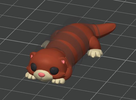 Miniatura 2 do modelo 3D Flexi otter