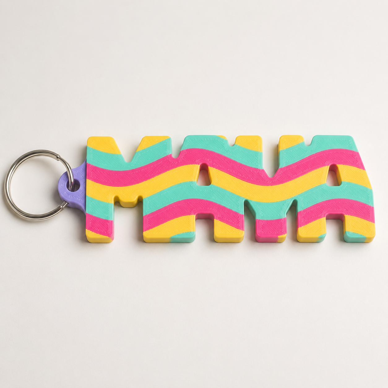 Maya's groovy retro name tag