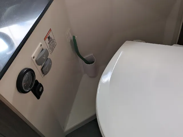 Boat/caravan toilet brush holder (dishbrush holder)