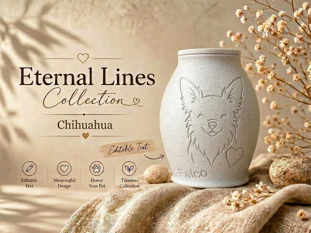 Eternal Lines Urn – Chihuahua