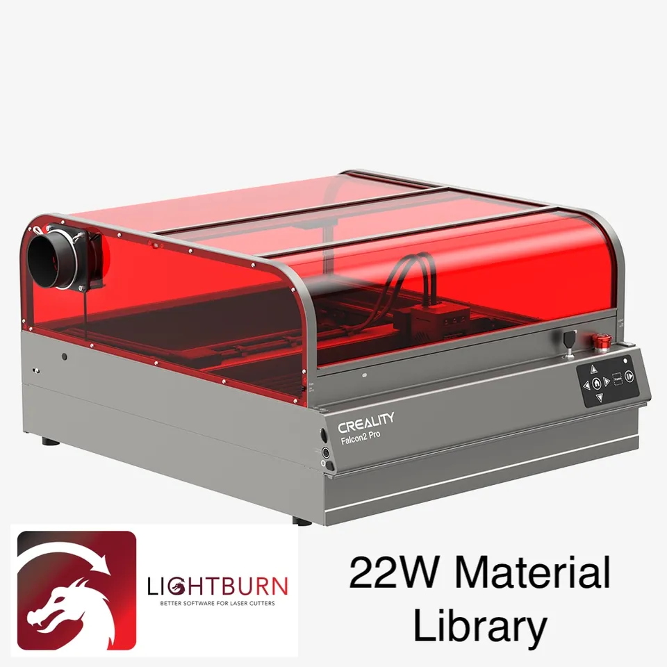 Falcon2 Pro 22W Lightburn Material Library by Camaro45th