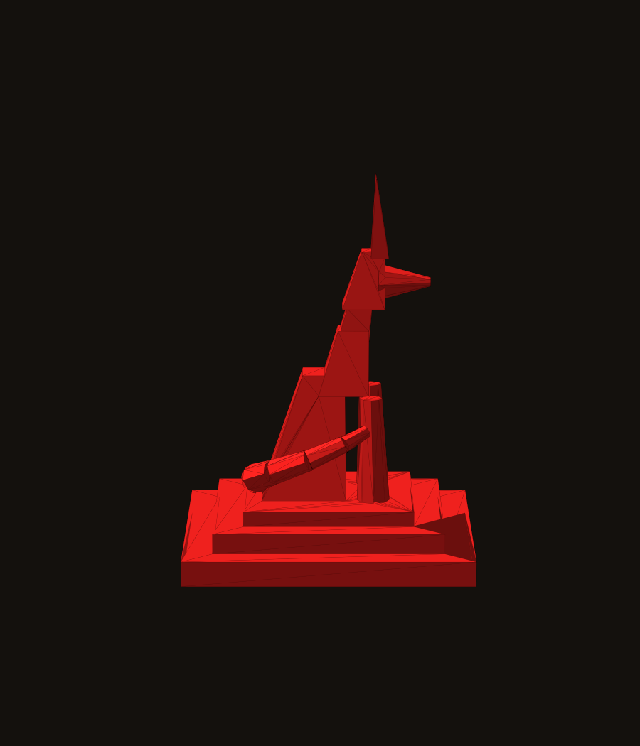 Miniatura 2 do modelo 3D Anubis Satue