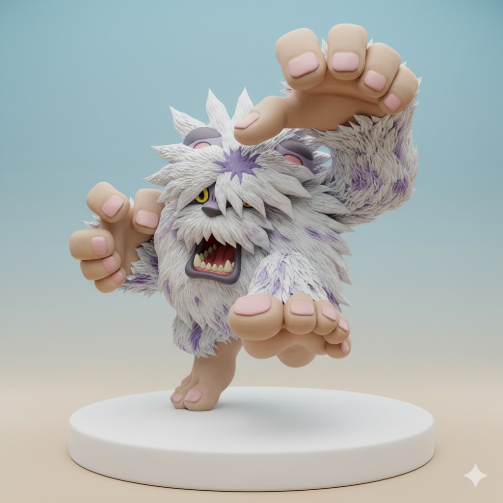 Mojyamon Digimon Creature Model