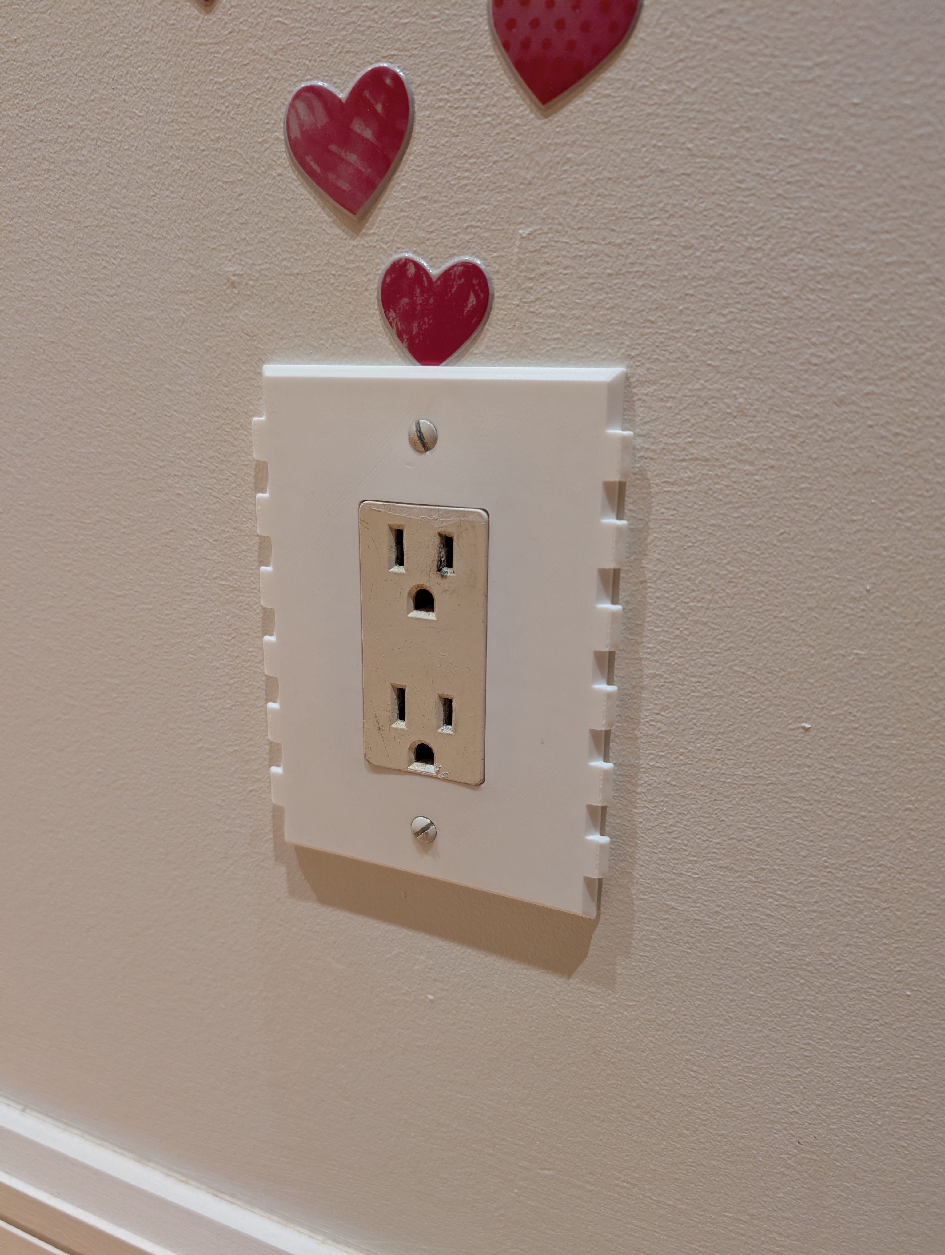 Wall Plate with side hooks 3D model thumbnail