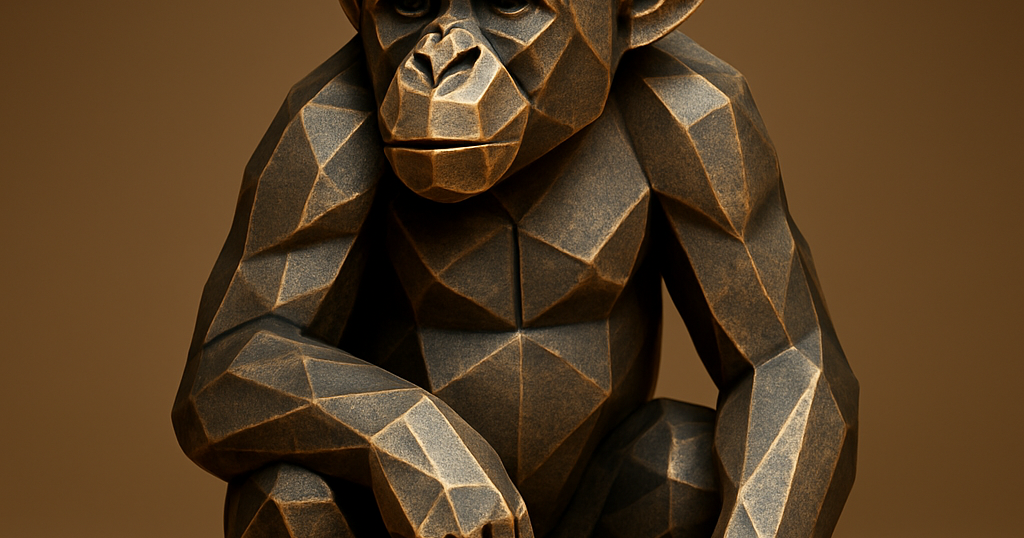CF Chimpanzee by AR3DP | Download free STL model | Printables.com - 3D model önizlemesi