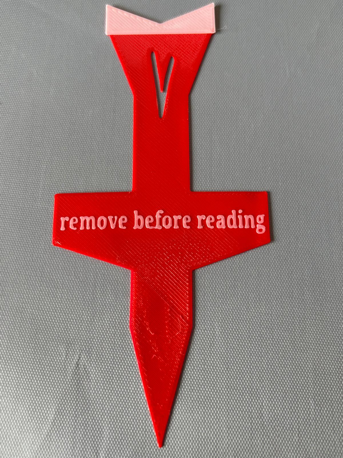 remove before reading bookmark