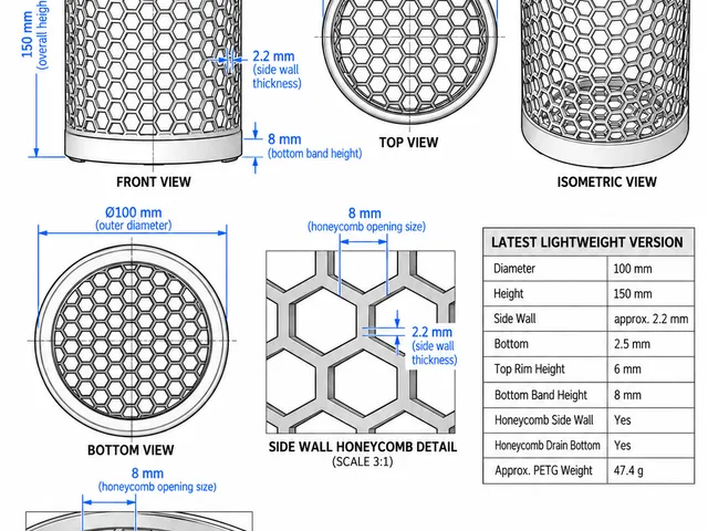 Lightweight Honeycomb Utensil Holder
