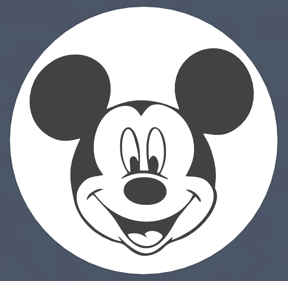 Miniatura 2 do modelo 3D Mickey mouse coaster / podtácek