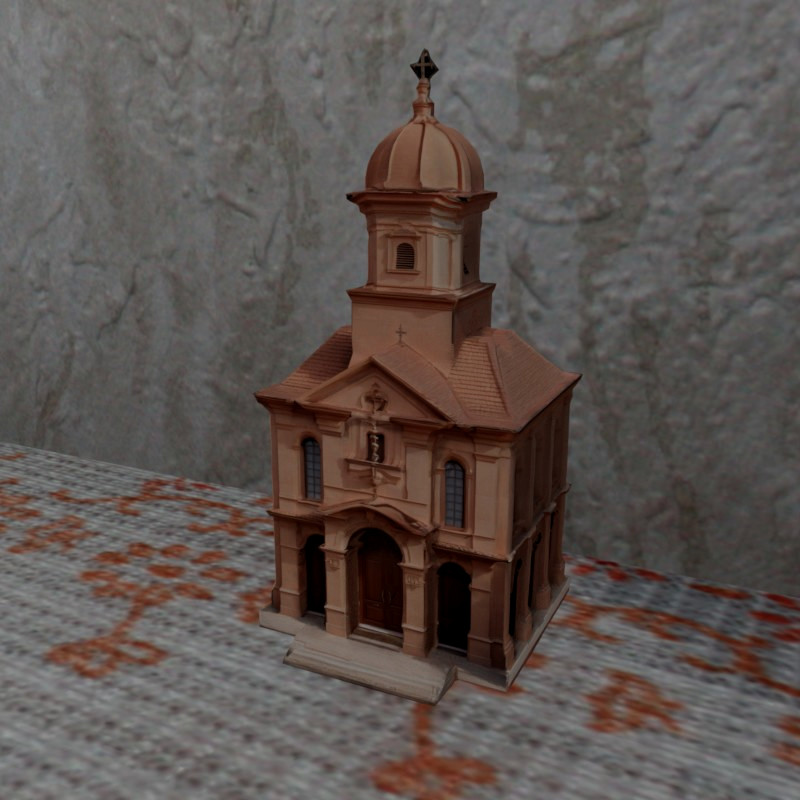 Baroque Church 10k FDM Nosupport Easyprint easypaint terrain dioram