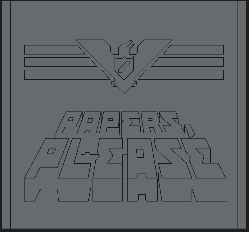 Papers Please Deco Plate 3D model