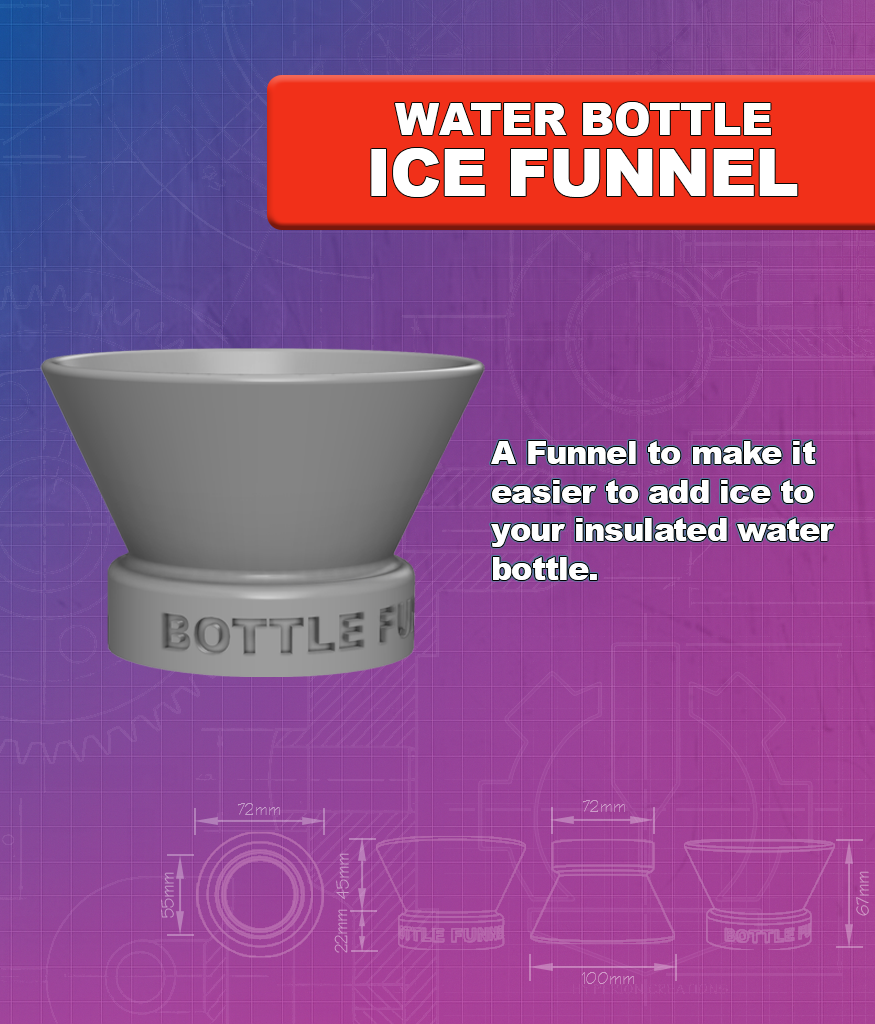 Water Bottle Ice Funnel