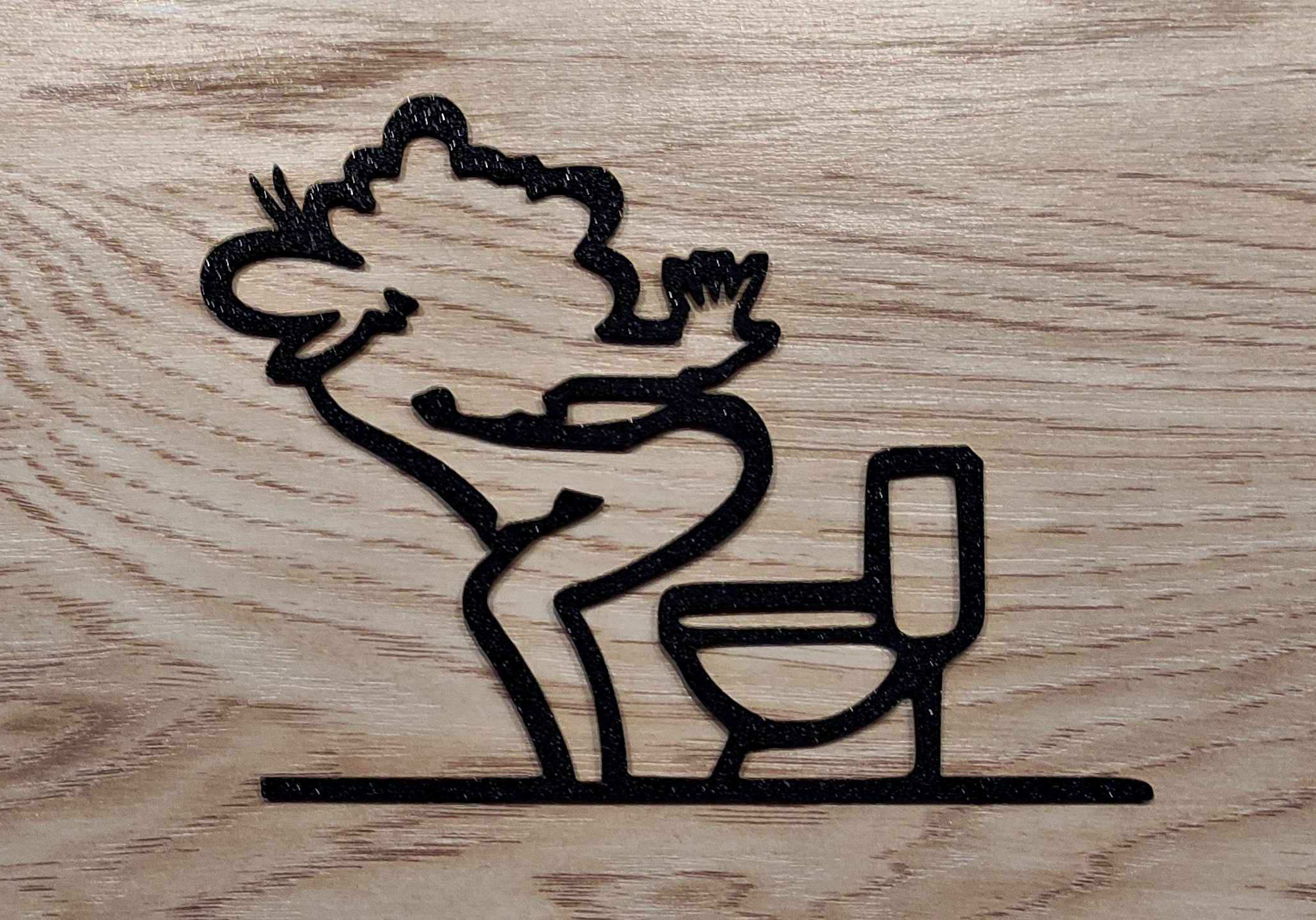 Funny “WC” Door Hanger – La Linea Balum 152