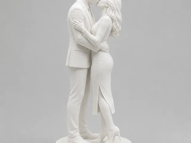 Romantisches Kuss-Skulpturenpaar /Romantic kissing sculpture pair