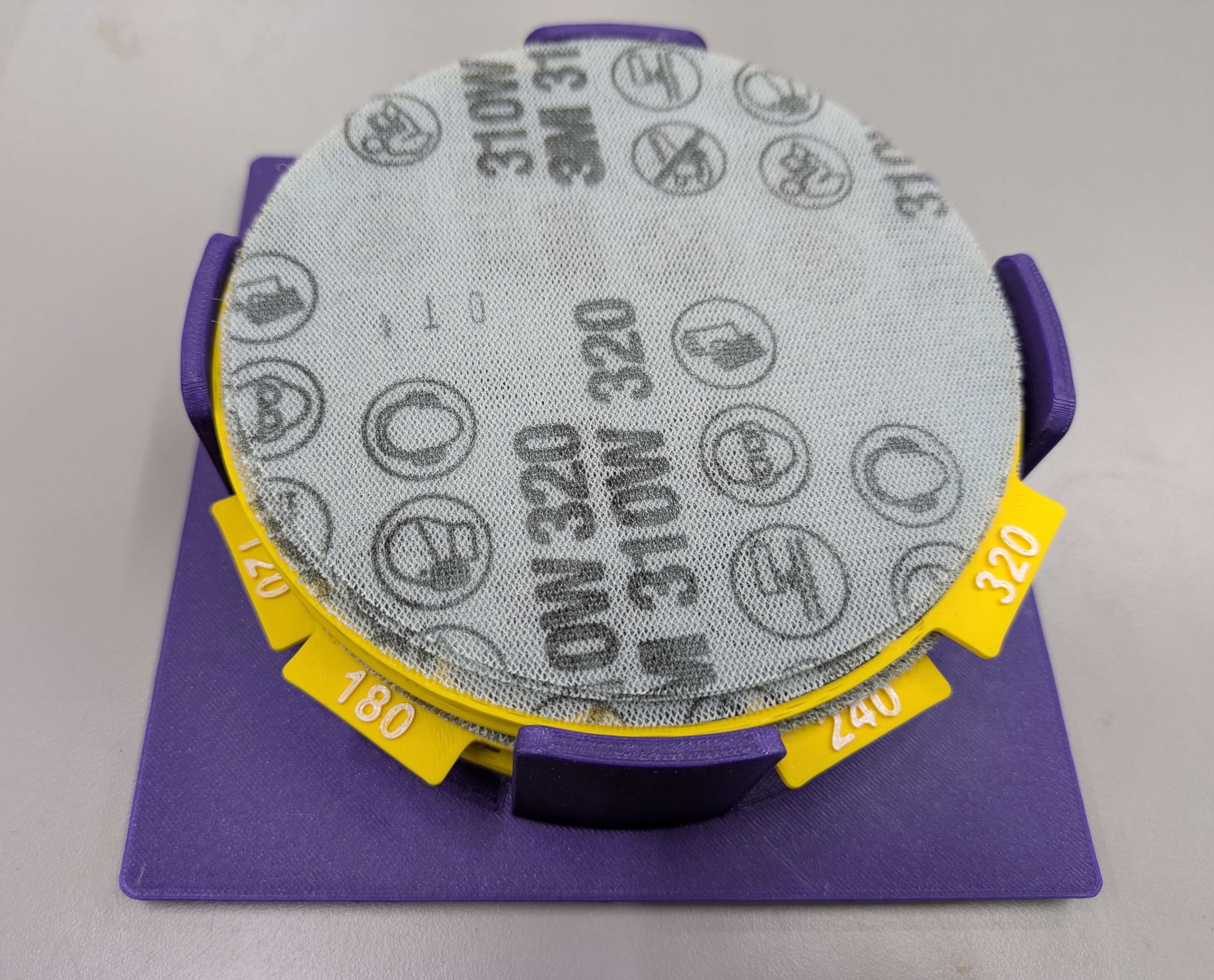 Cubitron Xtract sandpaper Gridfinity