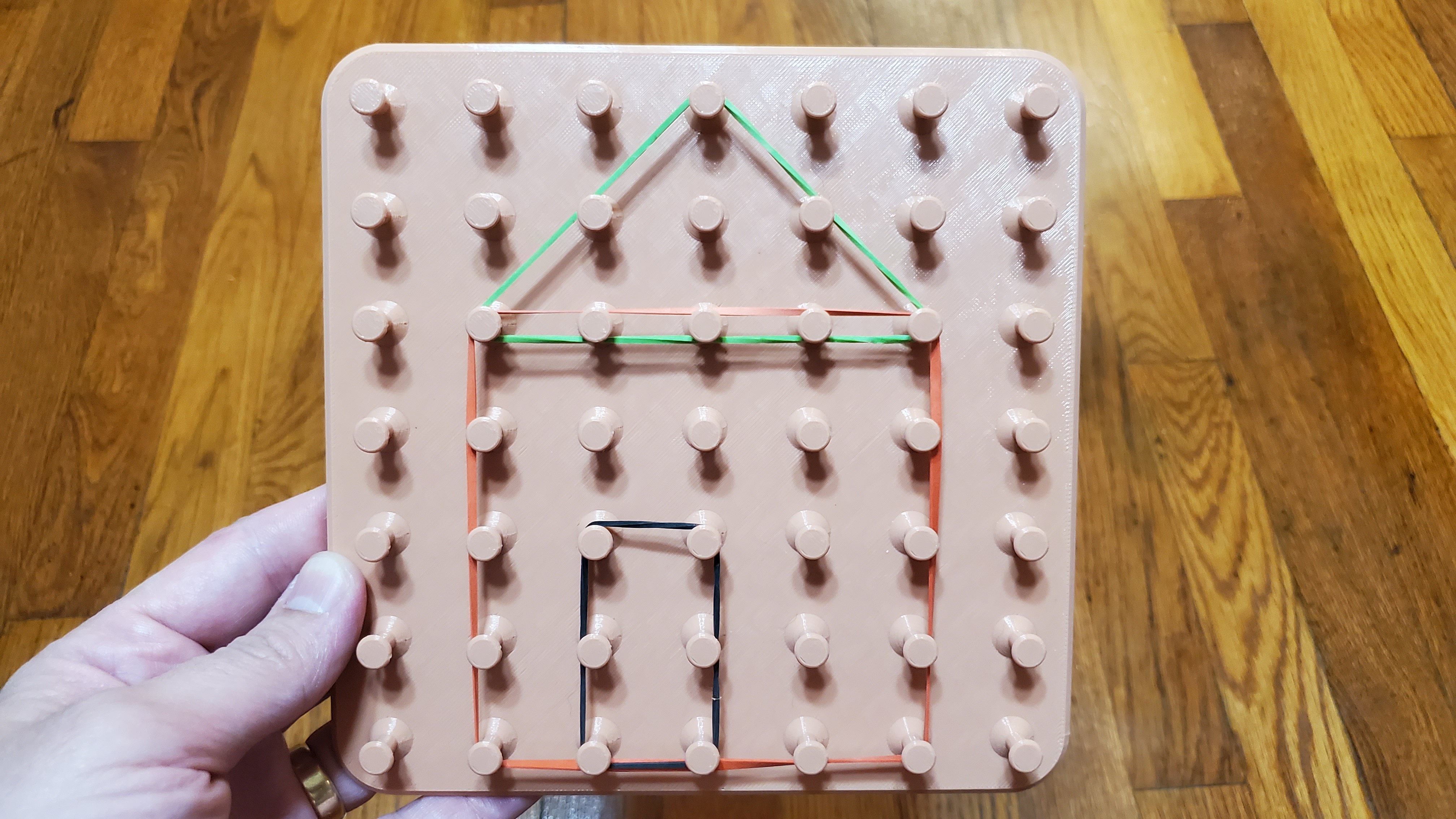 Rubber Band Shape Board