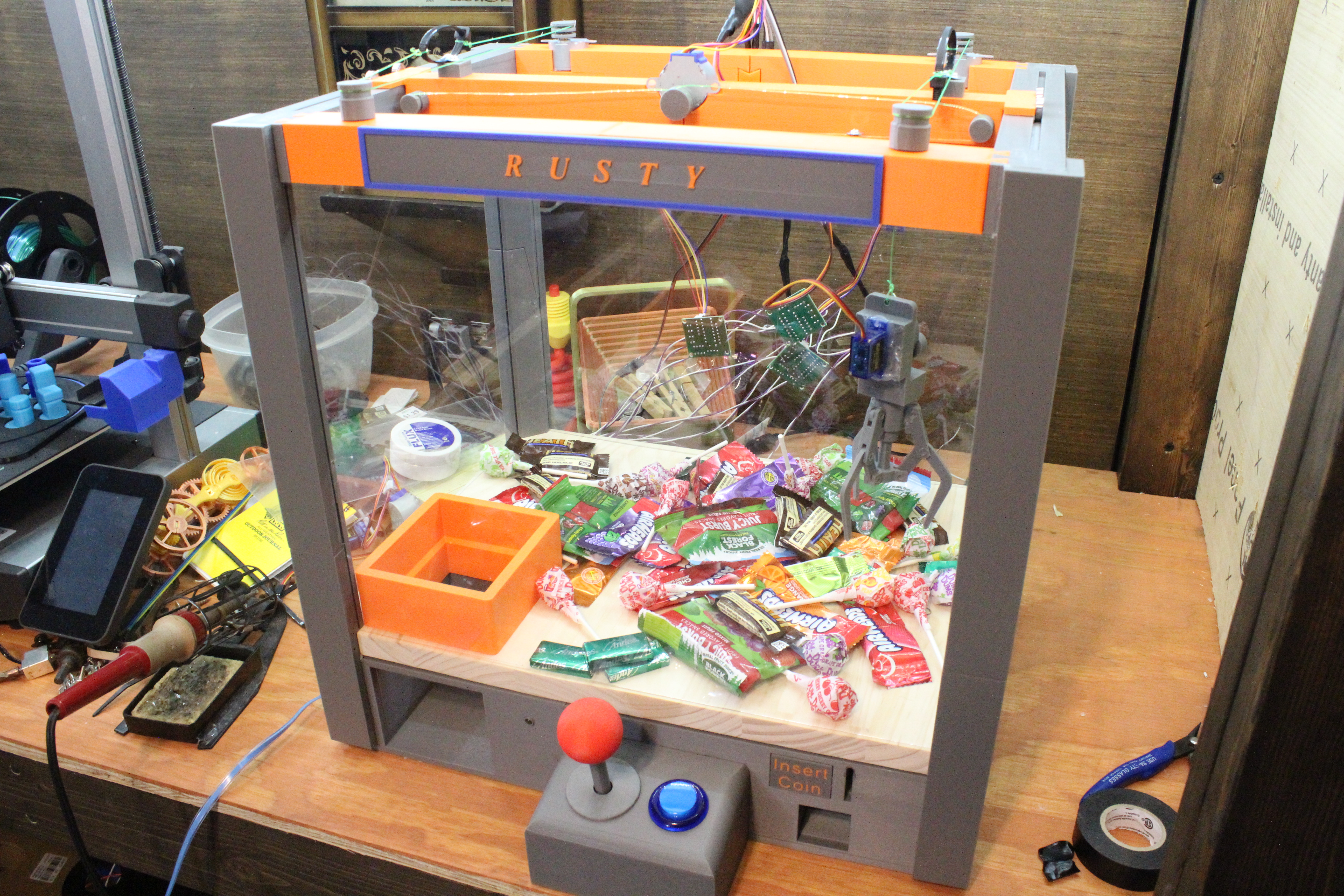 3D Printed Claw Machine