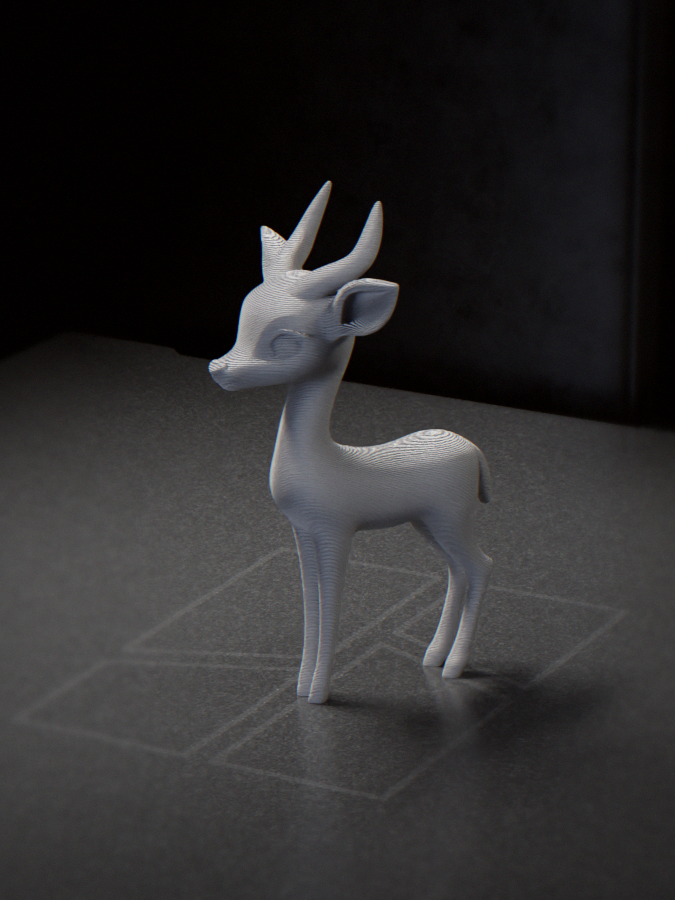 Deer Figurine Animal Collectible 3D Printable 3D model by José Pedro