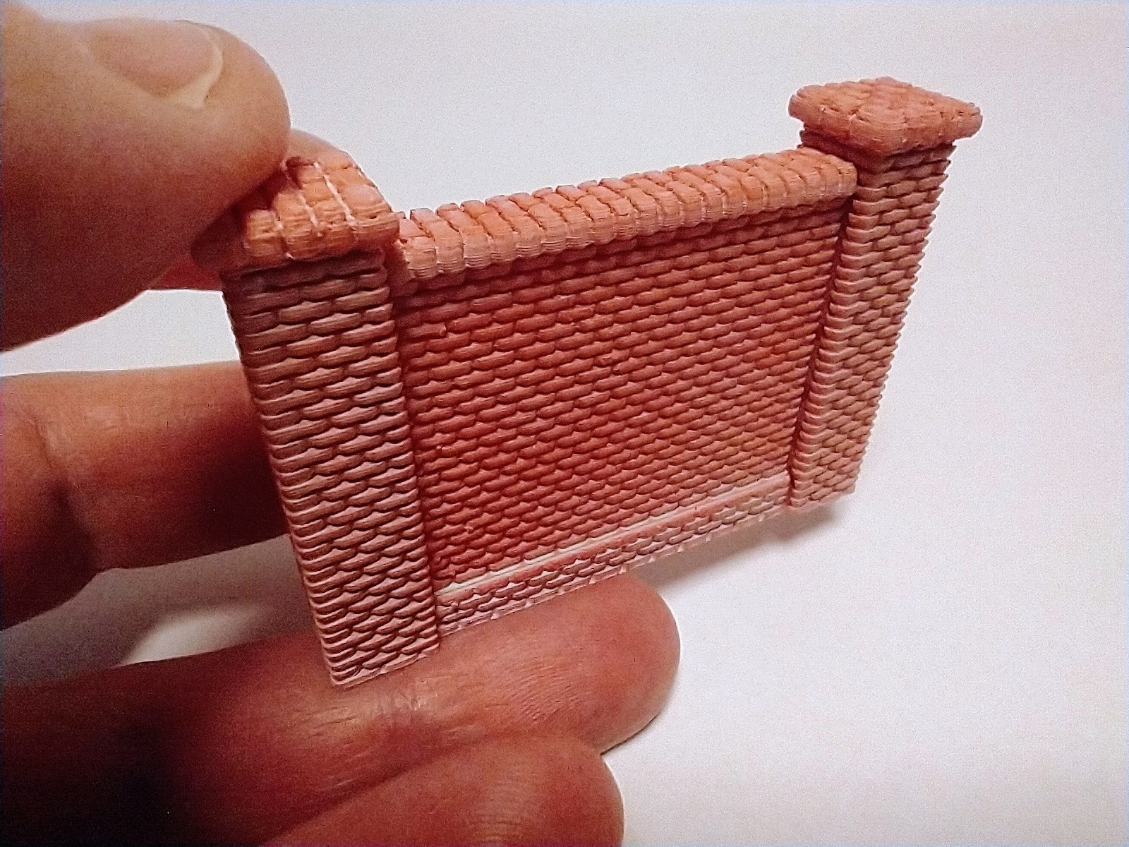 Multicolor Modular Wall with Columns, H0 (1:87) – Perfect for Model Railways & Dioramas. — thumbnail 7