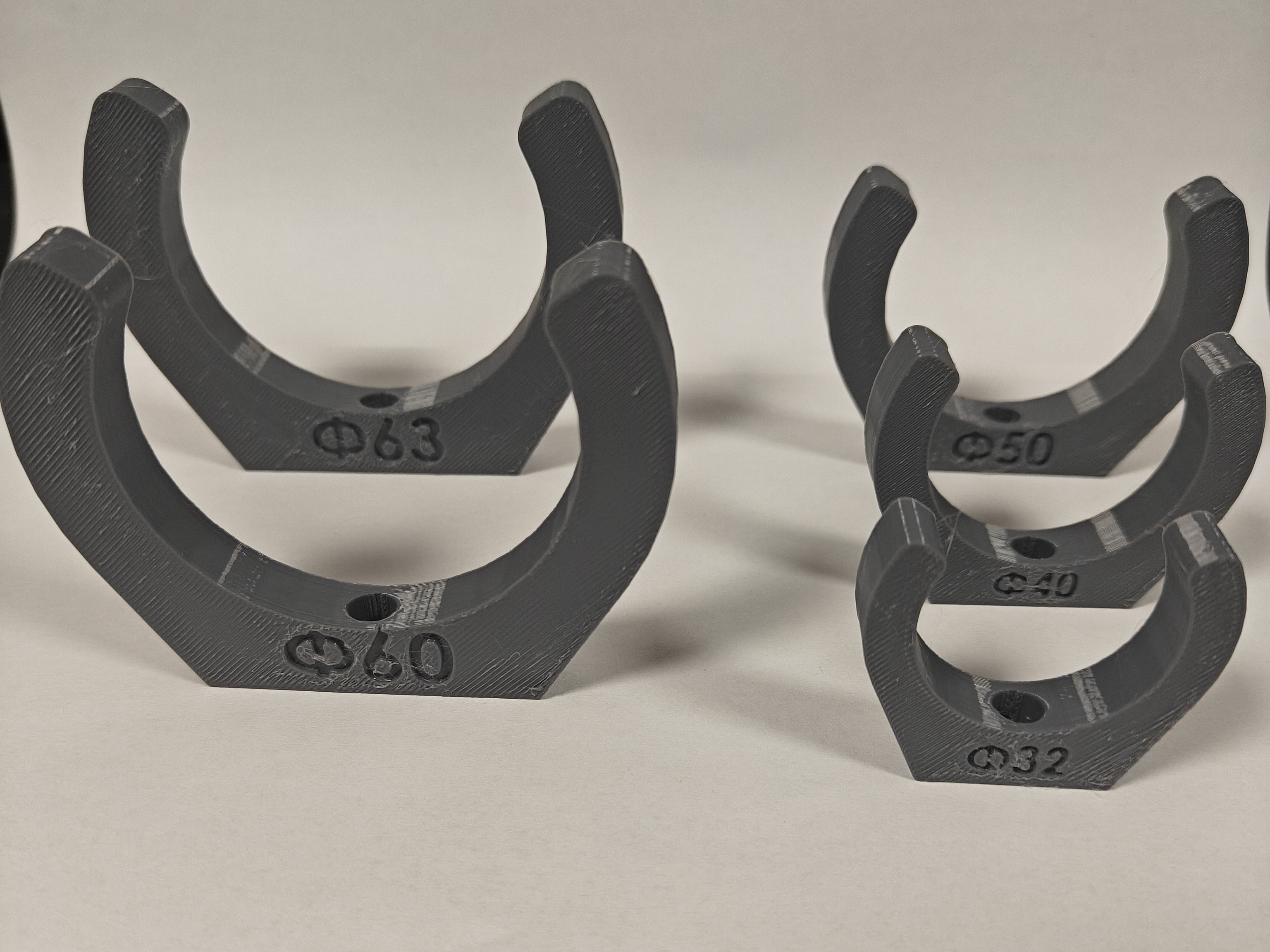 Pipe & Tube Mounting Clips | 32-63mm (M3)