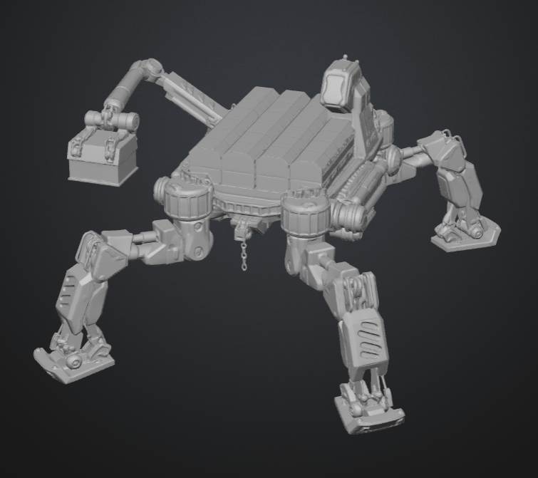 BattleTech Cargo Quad Industrial Mech
