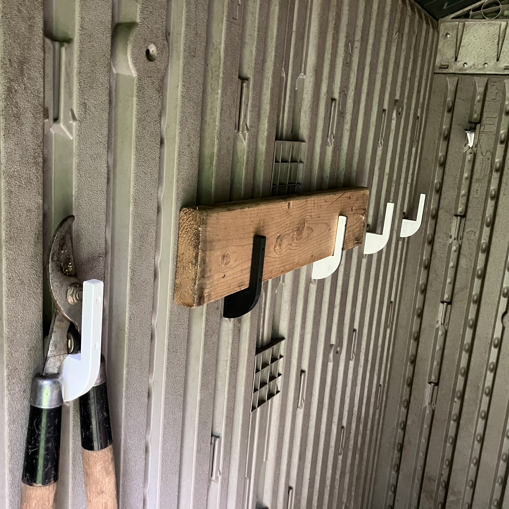 2x4 Bracket or Hook for Rubbermaid Shed