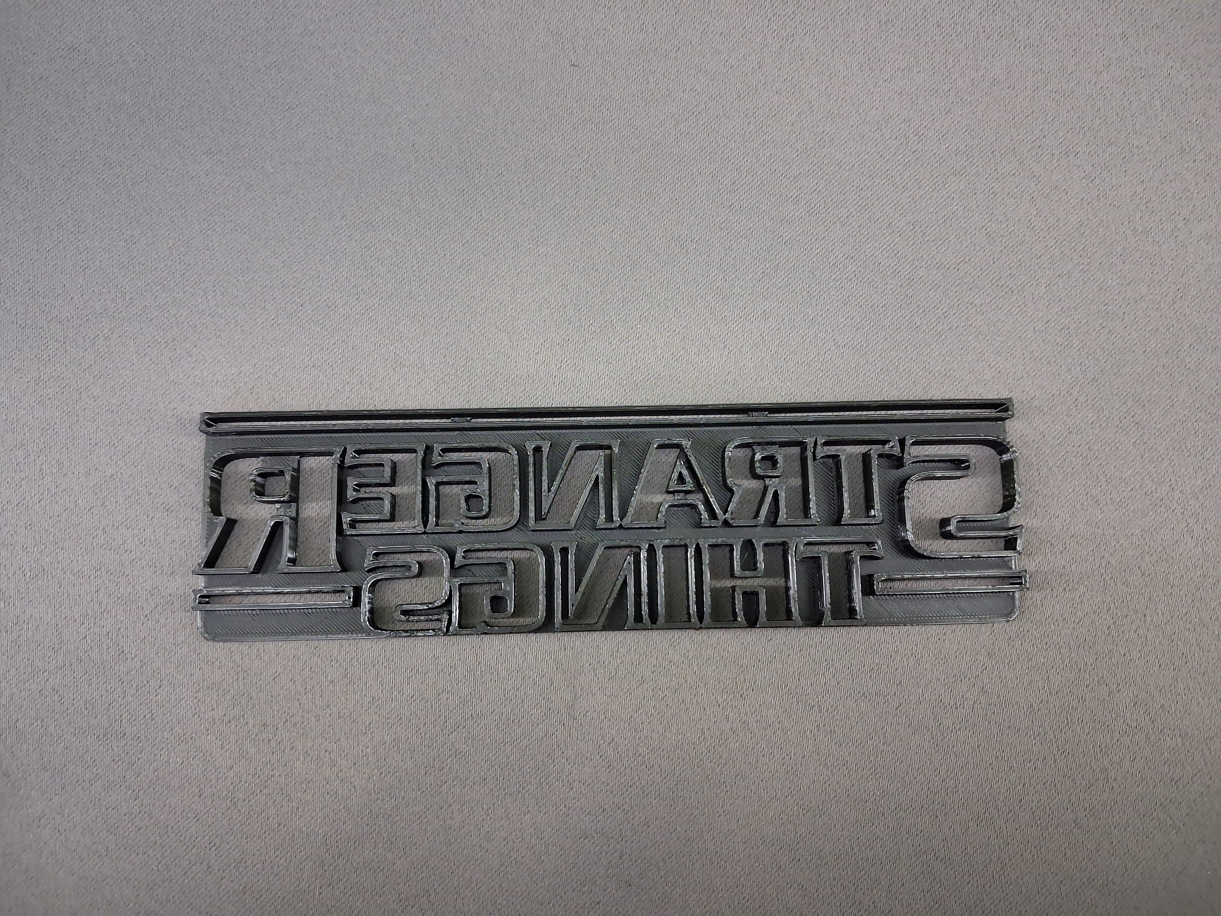 Stranger Things logo cutter 3D model