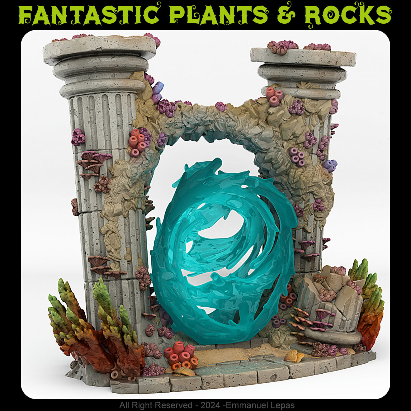 Underwater Temple Portal With Its Whildwind Effect