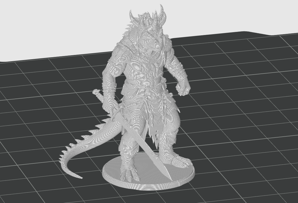 Miniatura 3 do modelo 3D LizardFolk King - DnD mini