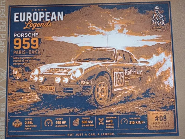 Hueforge Porsche 959 Paris Dakar