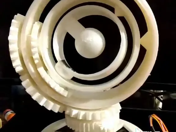 Gyro Rings Kinetic Art Desk piece