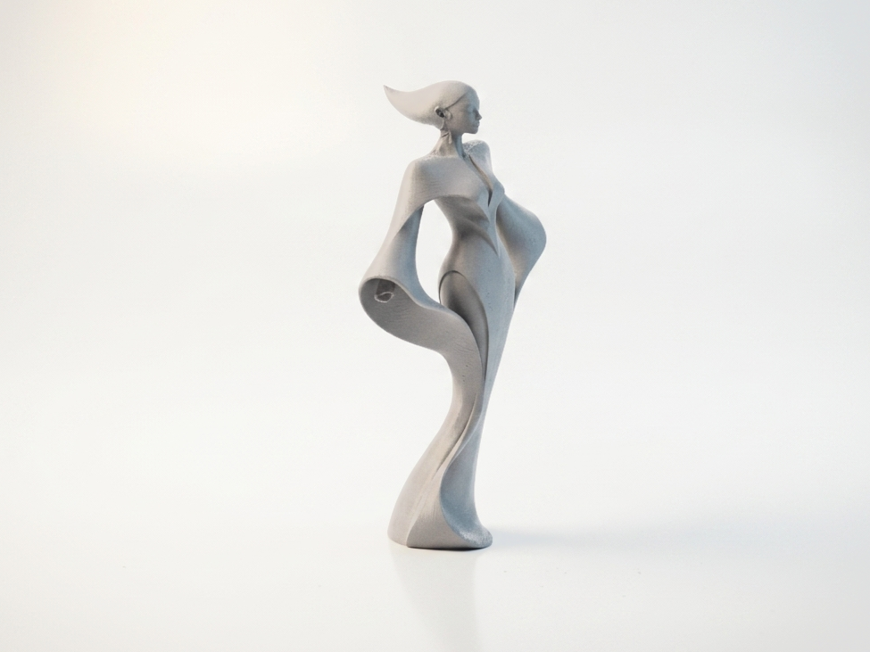 Queen Sculpture Elegant Female Figurine 3D Printable