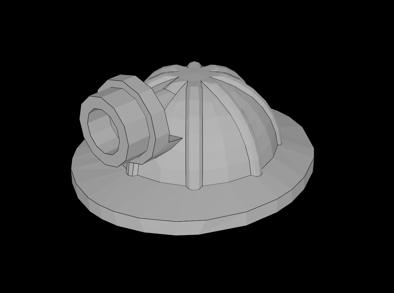 Lego Compatible (98289.dat) Minifig Headgear Helmet Mining with Head Lamp