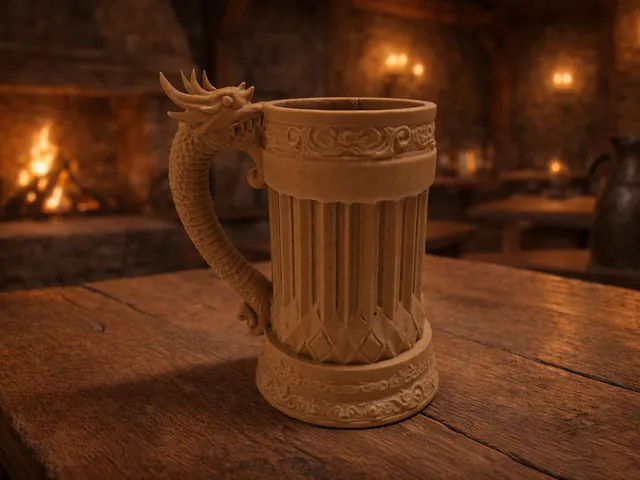 Dragon Beer Mug / Beer Can Holder