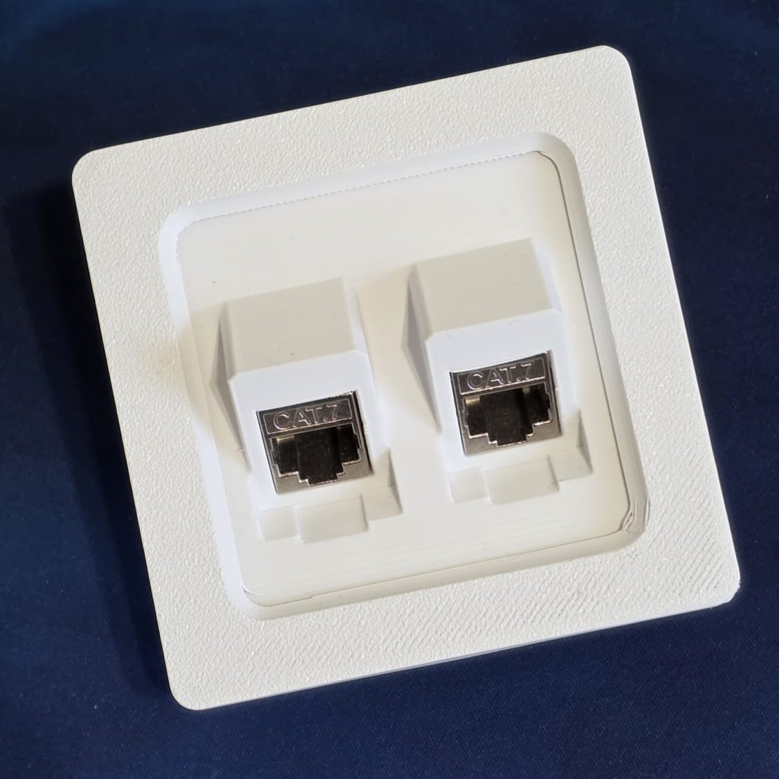 Dual‑Port RJ45 Keystone Wall Plate