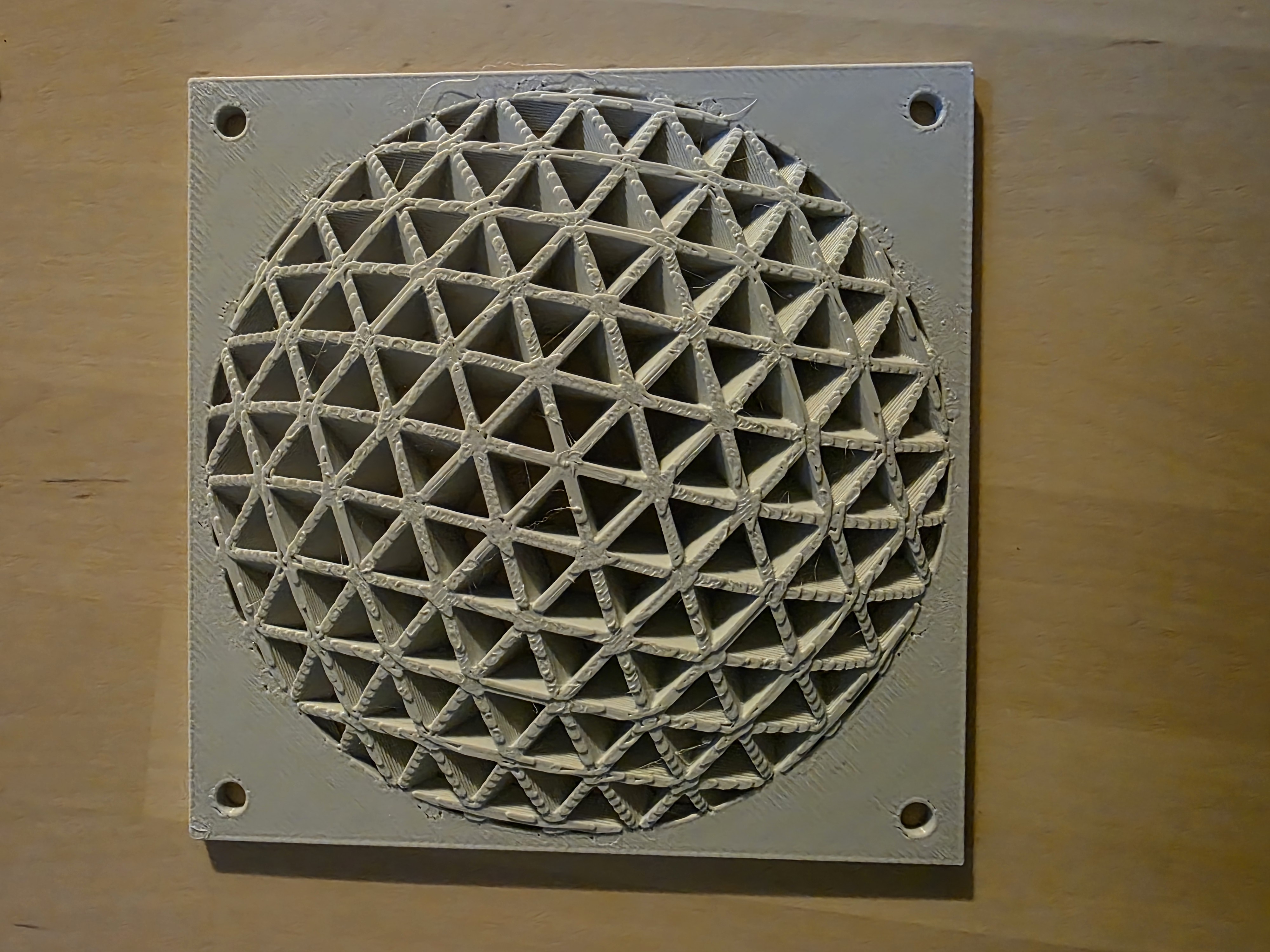 120mm fan cover - 30 degree twist