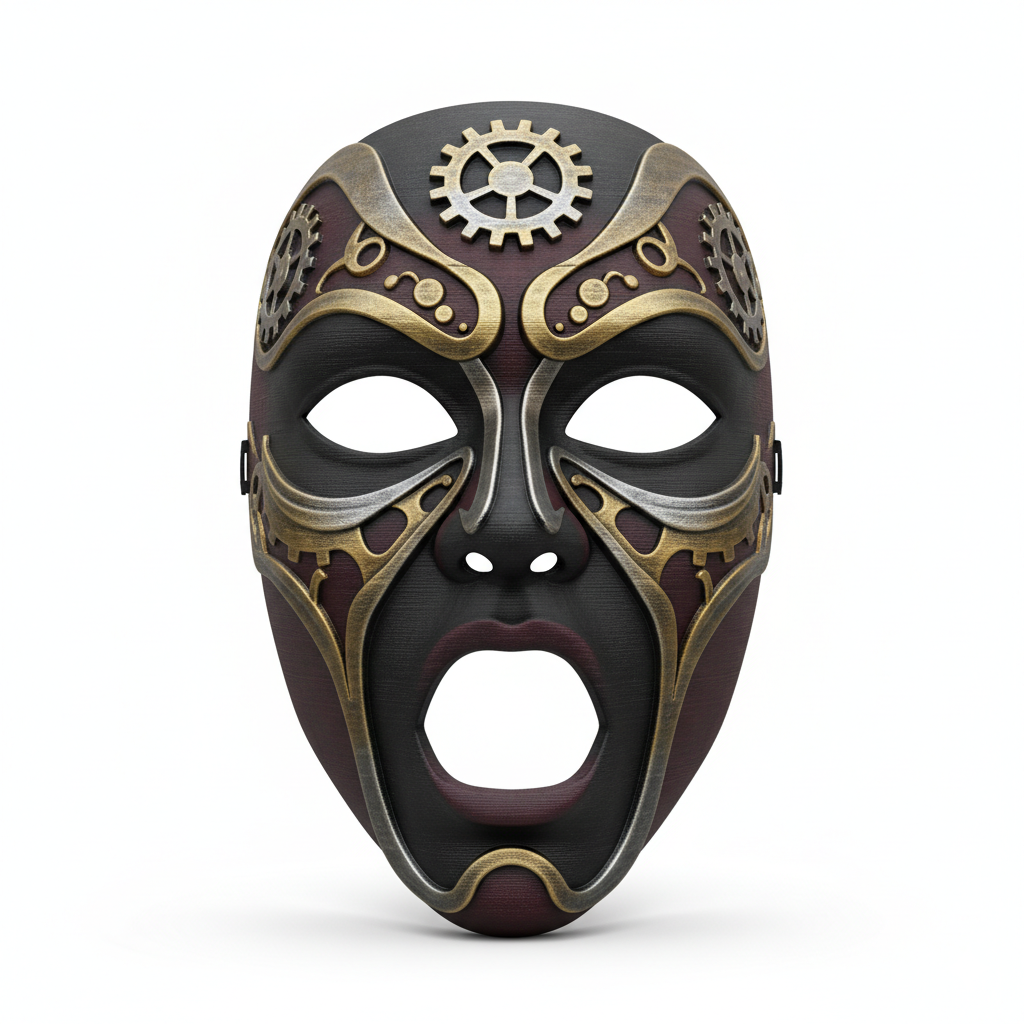 Dark Circus Ringmaster, mask, cosplay, wearable, costume, face, helmet
