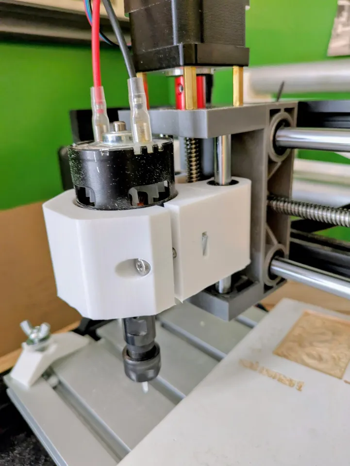 3018 Pro CNC Z-axis spindle carriage stock model by MaddsMish