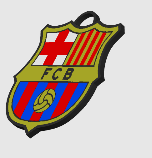 FC Barcelona key chain
