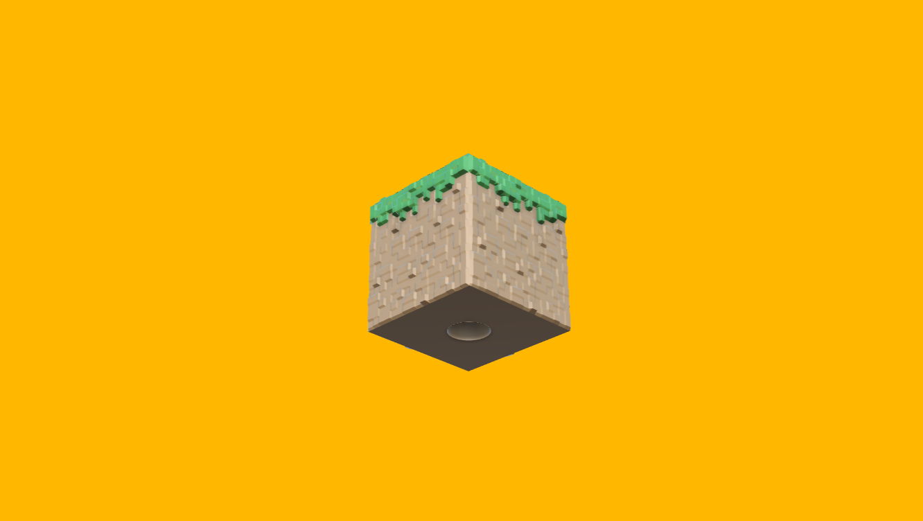 Minecraft Grass block bead